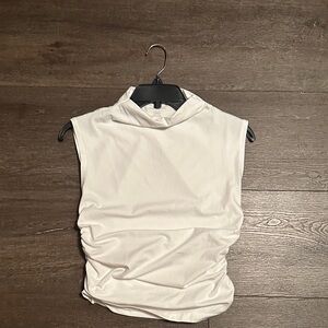 Maeve White Sleeveless Blouse
